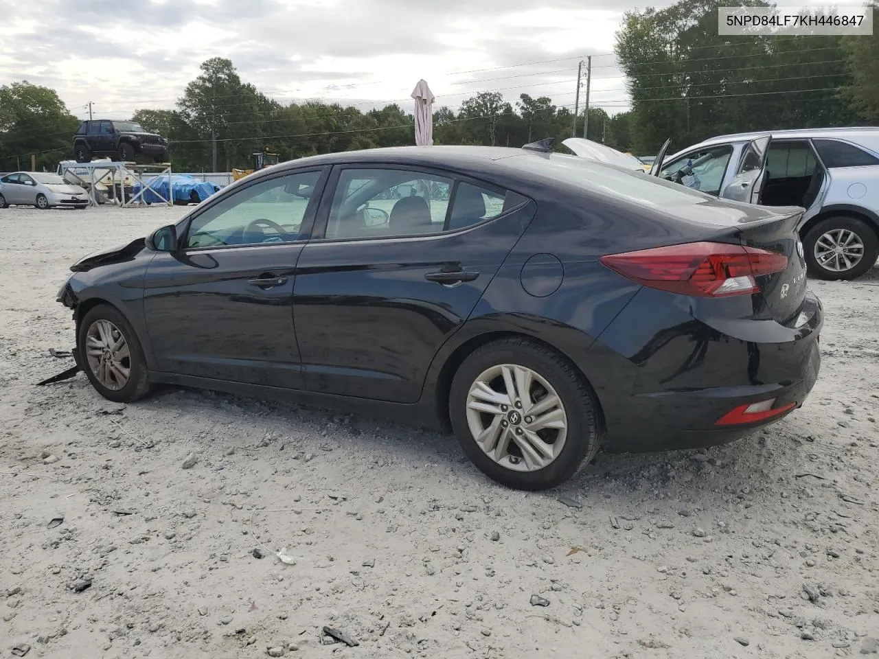 2019 Hyundai Elantra Sel VIN: 5NPD84LF7KH446847 Lot: 70293834