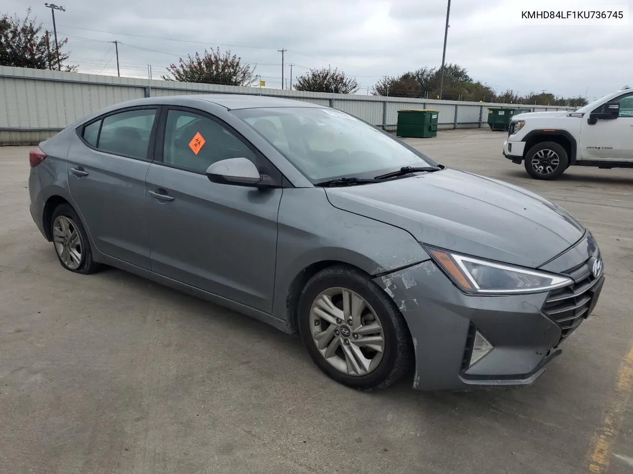 KMHD84LF1KU736745 2019 Hyundai Elantra Sel