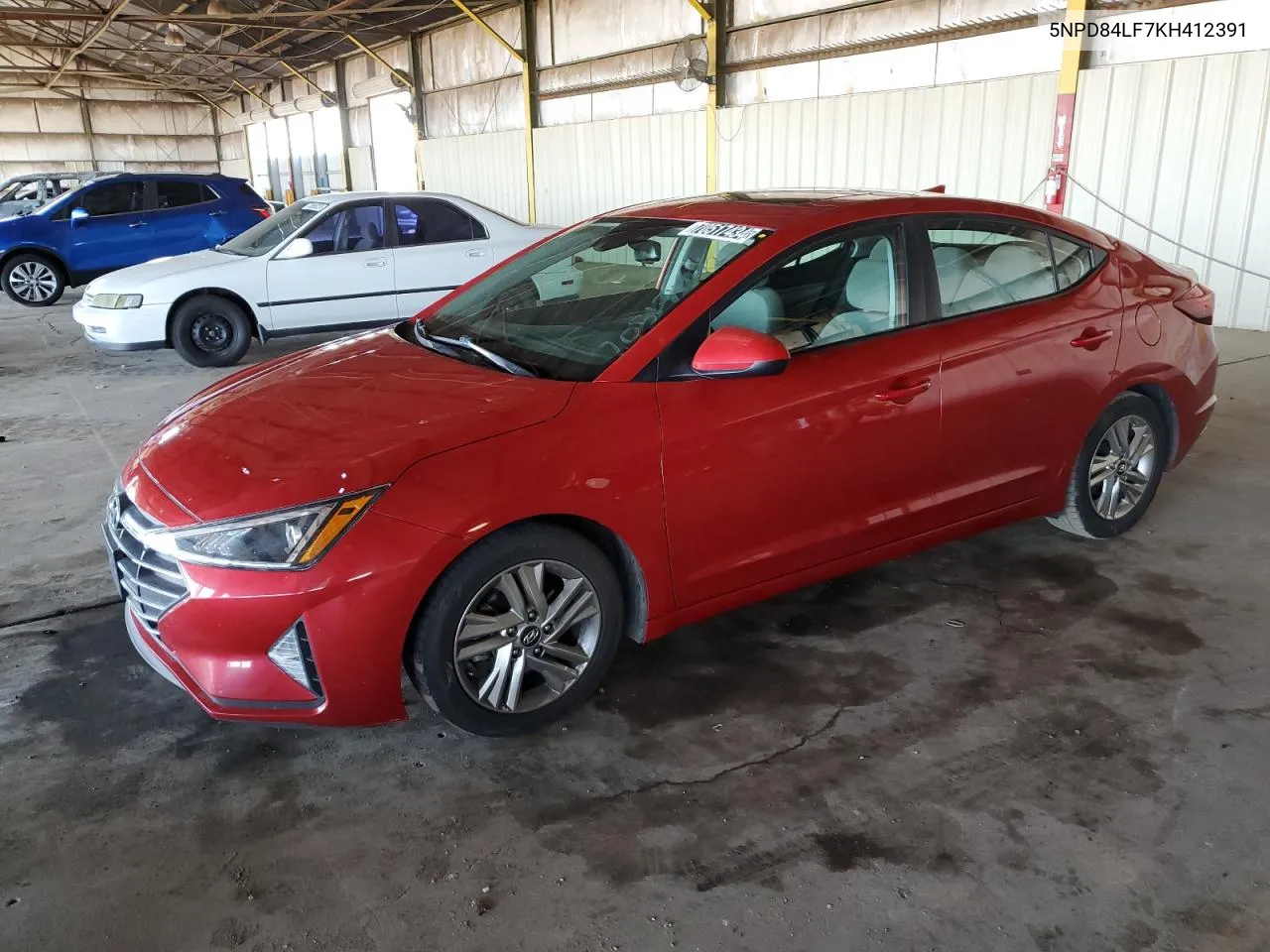 2019 Hyundai Elantra Sel VIN: 5NPD84LF7KH412391 Lot: 70517434