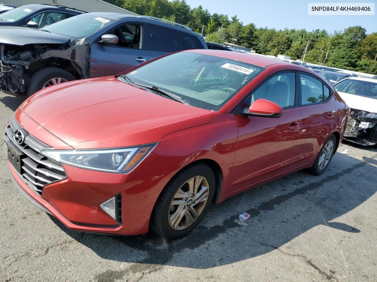 2019 Hyundai Elantra Sel VIN: 5NPD84LF4KH469406 Lot: 70560414