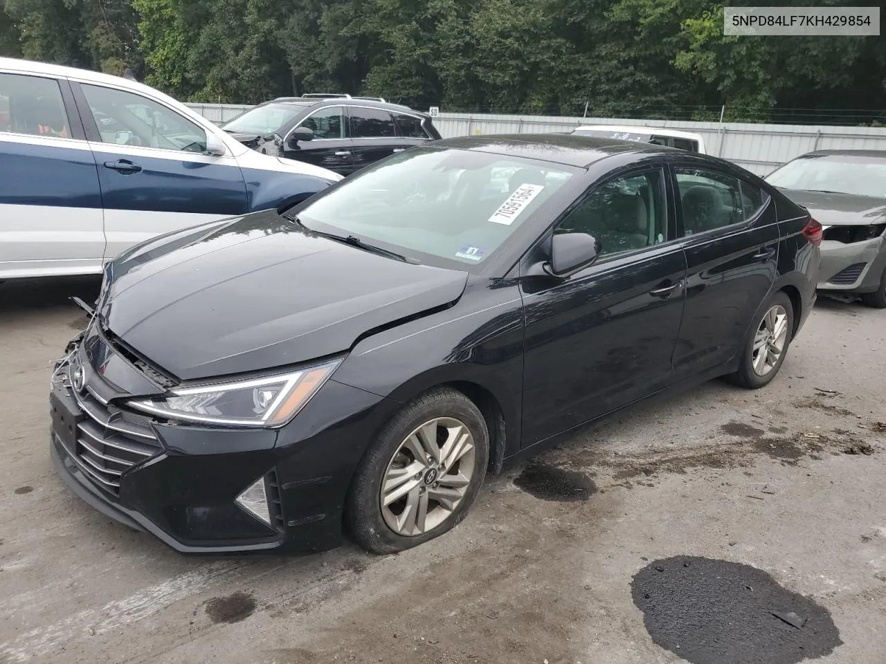 2019 Hyundai Elantra Sel VIN: 5NPD84LF7KH429854 Lot: 70591564