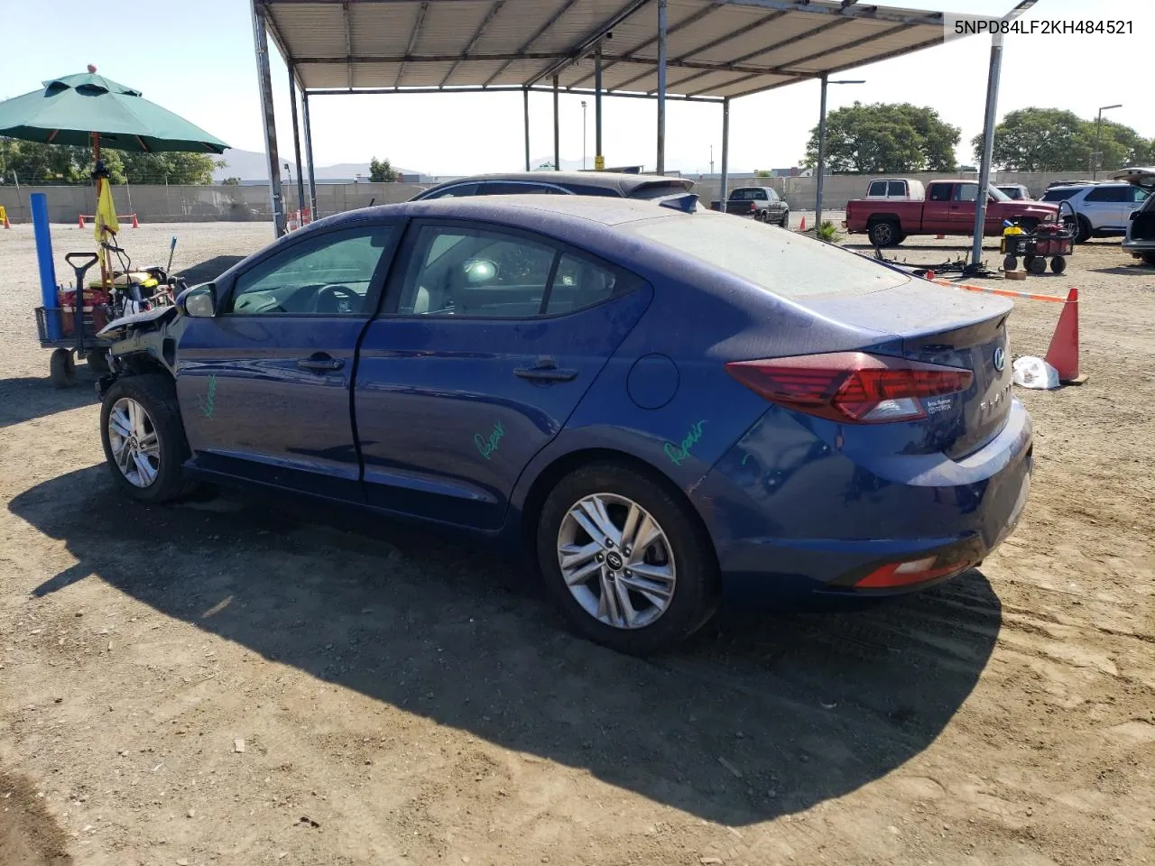 2019 Hyundai Elantra Sel VIN: 5NPD84LF2KH484521 Lot: 70678554