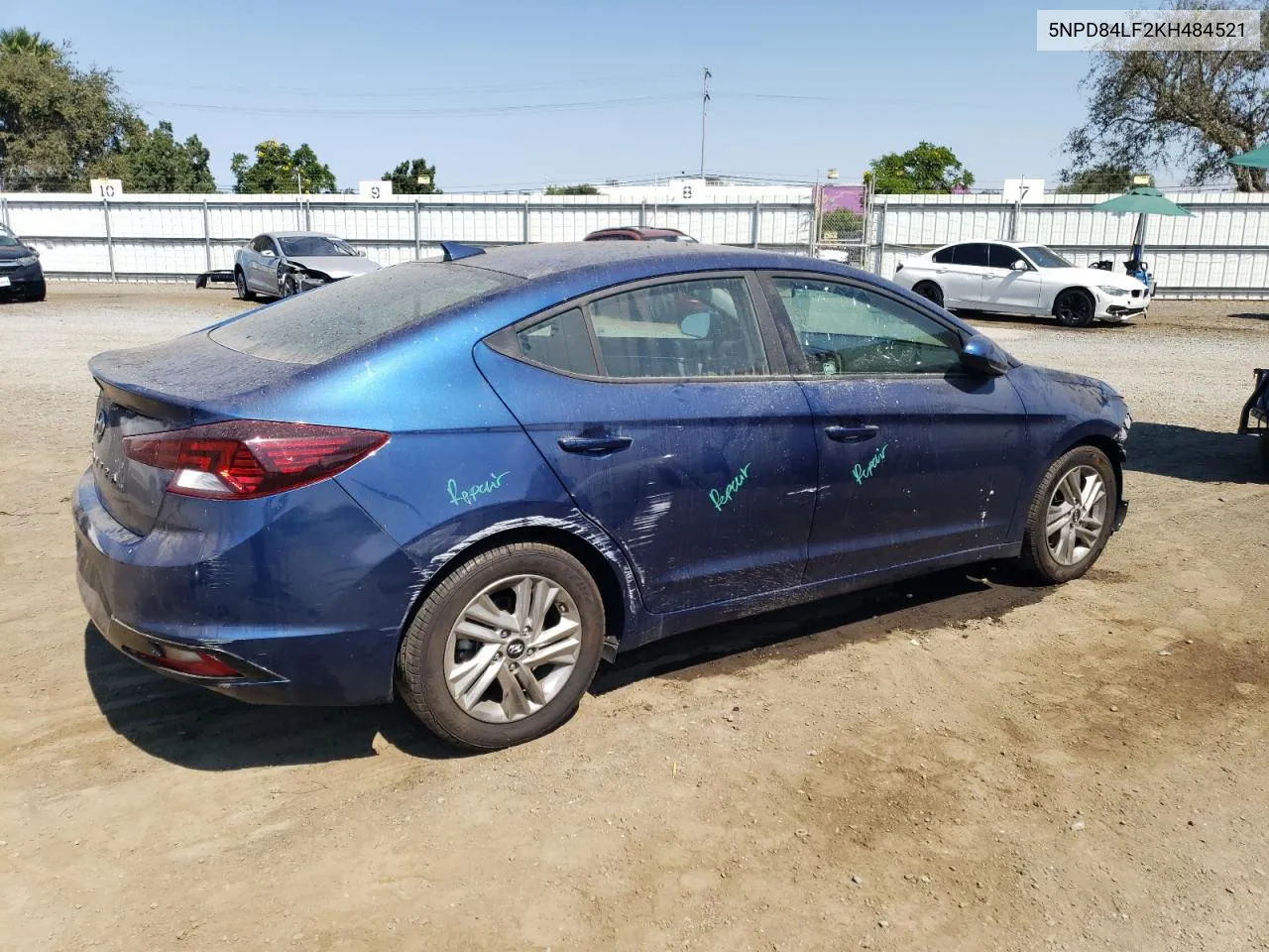 2019 Hyundai Elantra Sel VIN: 5NPD84LF2KH484521 Lot: 70678554