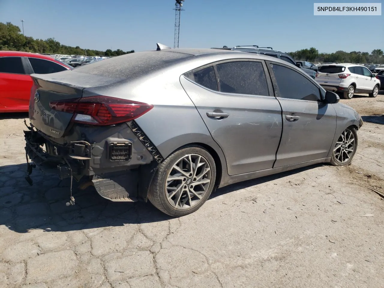 2019 Hyundai Elantra Sel VIN: 5NPD84LF3KH490151 Lot: 70683794