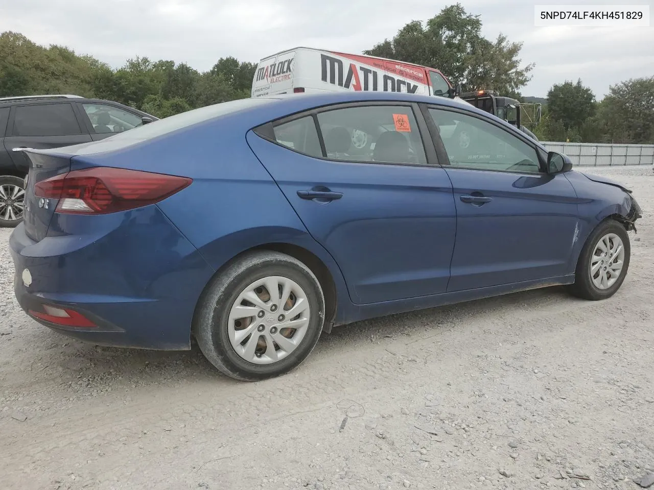 5NPD74LF4KH451829 2019 Hyundai Elantra Se