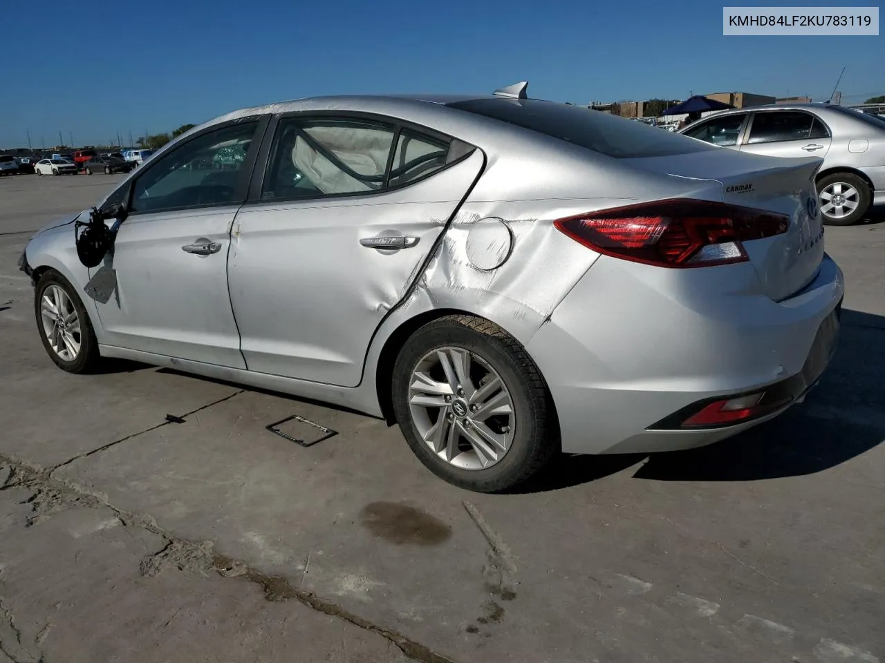 2019 Hyundai Elantra Sel VIN: KMHD84LF2KU783119 Lot: 70709384