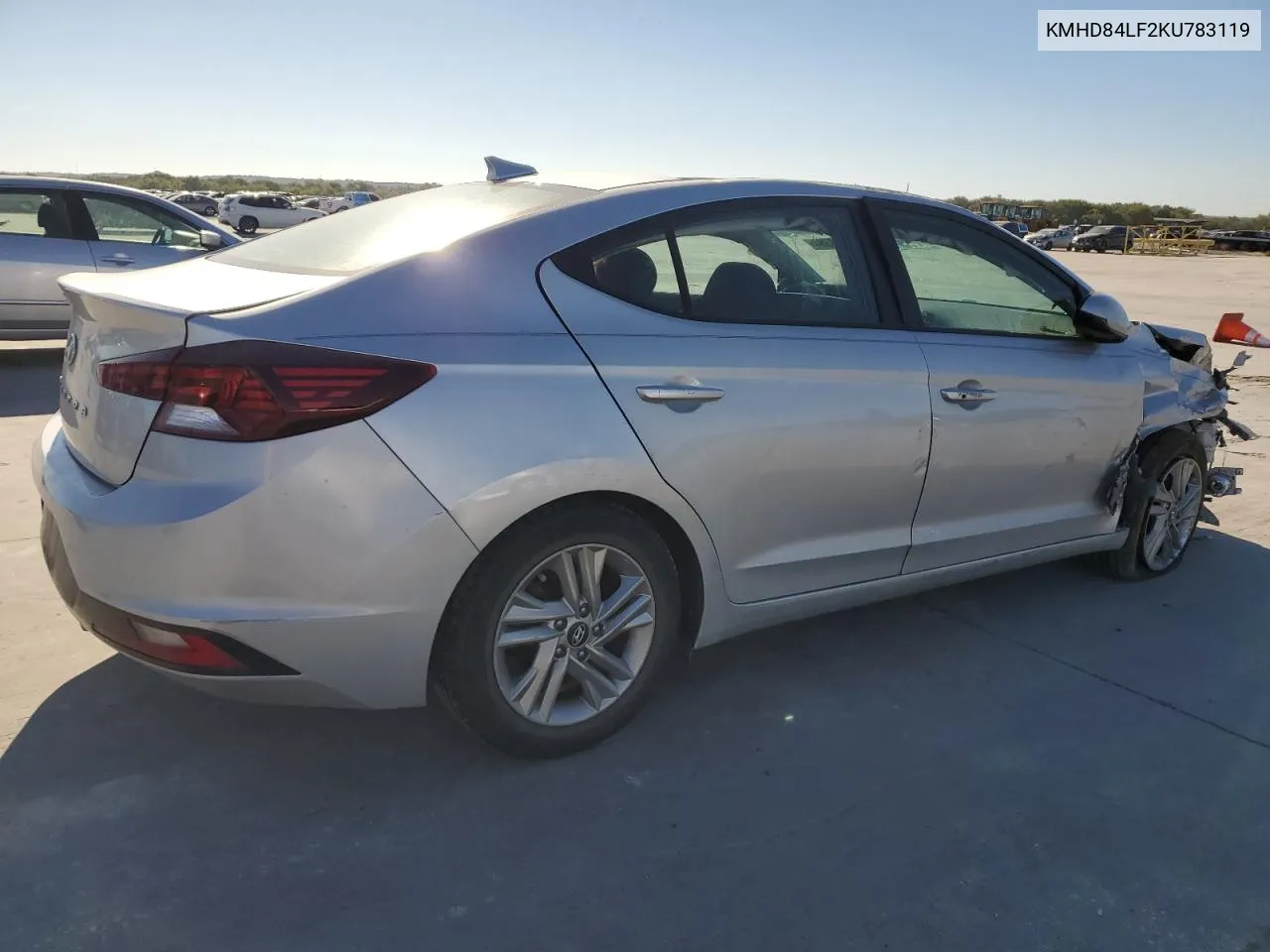 2019 Hyundai Elantra Sel VIN: KMHD84LF2KU783119 Lot: 70709384