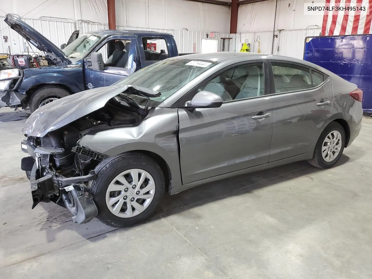 2019 Hyundai Elantra Se VIN: 5NPD74LF3KH495143 Lot: 70714444