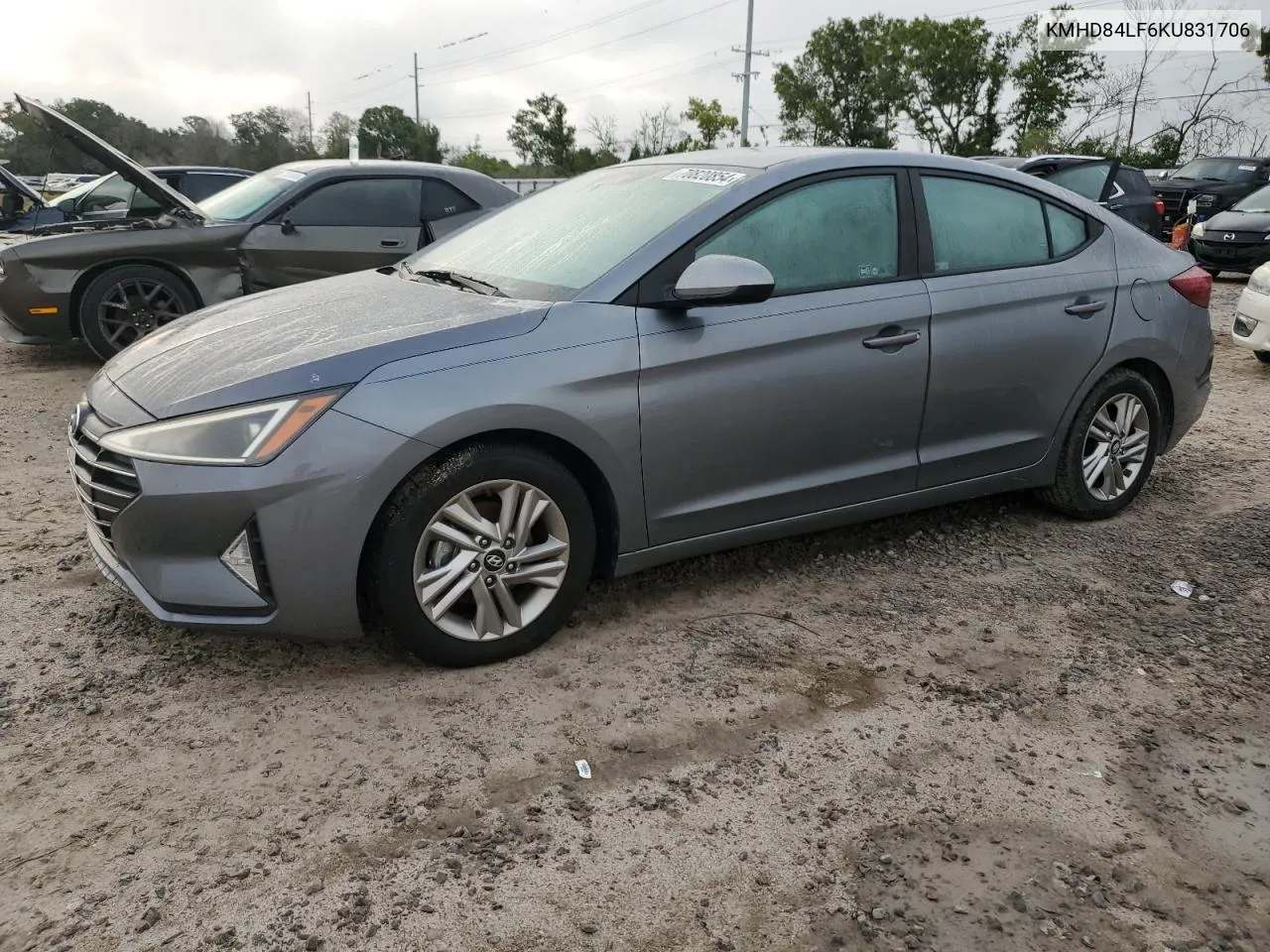 2019 Hyundai Elantra Sel VIN: KMHD84LF6KU831706 Lot: 70820854