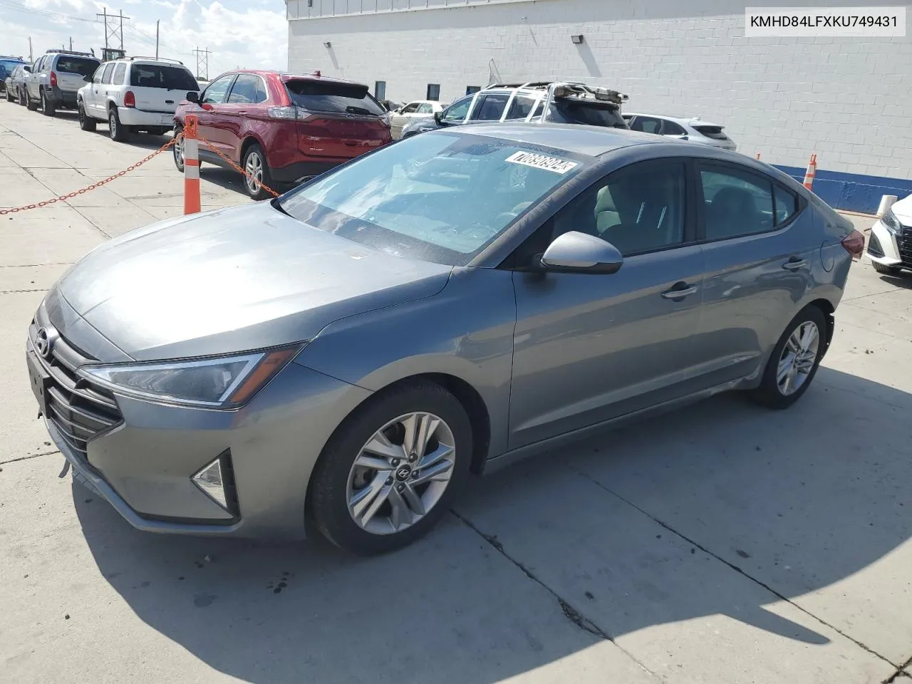 2019 Hyundai Elantra Sel VIN: KMHD84LFXKU749431 Lot: 70890904