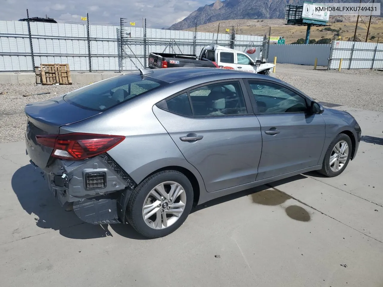 2019 Hyundai Elantra Sel VIN: KMHD84LFXKU749431 Lot: 70890904