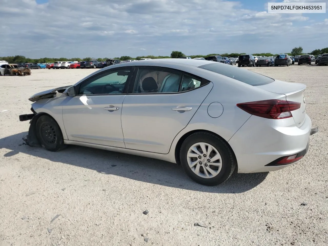 2019 Hyundai Elantra Se VIN: 5NPD74LF0KH453951 Lot: 70913794