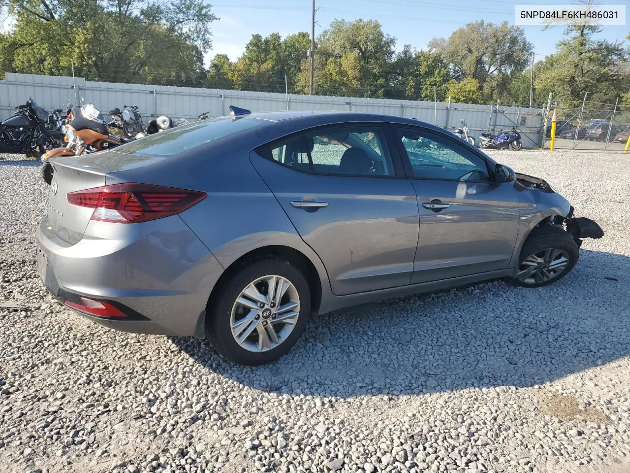 2019 Hyundai Elantra Sel VIN: 5NPD84LF6KH486031 Lot: 70928834