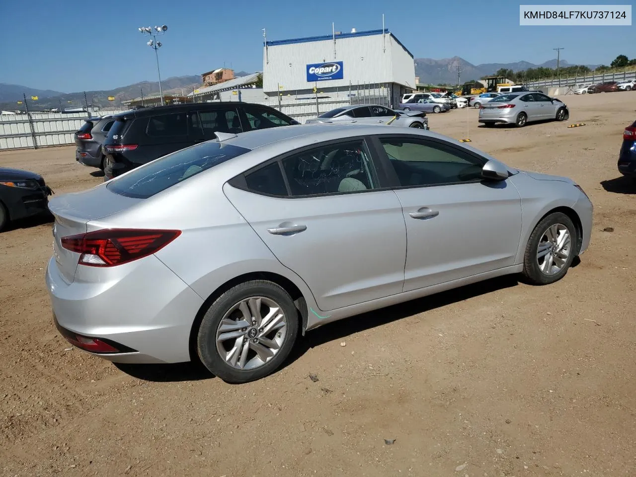 2019 Hyundai Elantra Sel VIN: KMHD84LF7KU737124 Lot: 70991264