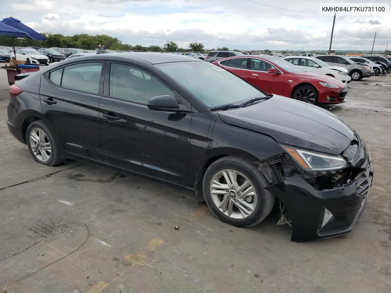 KMHD84LF7KU731100 2019 Hyundai Elantra Sel