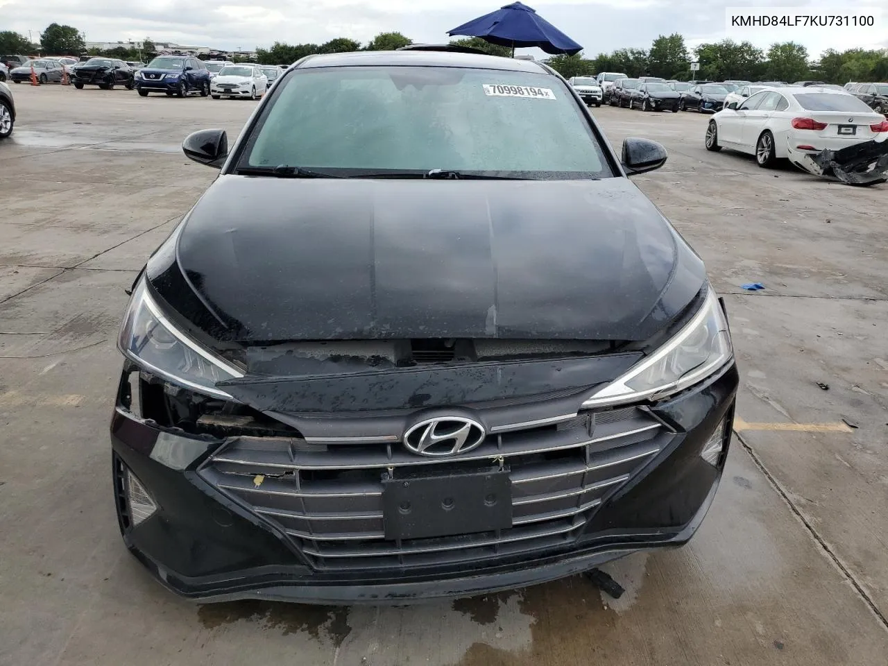 2019 Hyundai Elantra Sel VIN: KMHD84LF7KU731100 Lot: 70998194