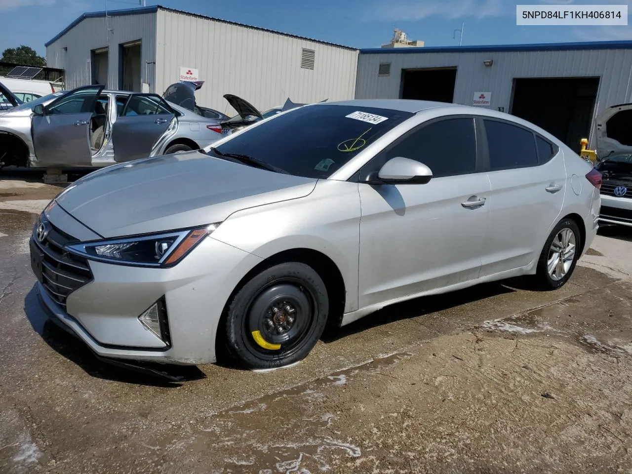 2019 Hyundai Elantra Sel VIN: 5NPD84LF1KH406814 Lot: 71185134