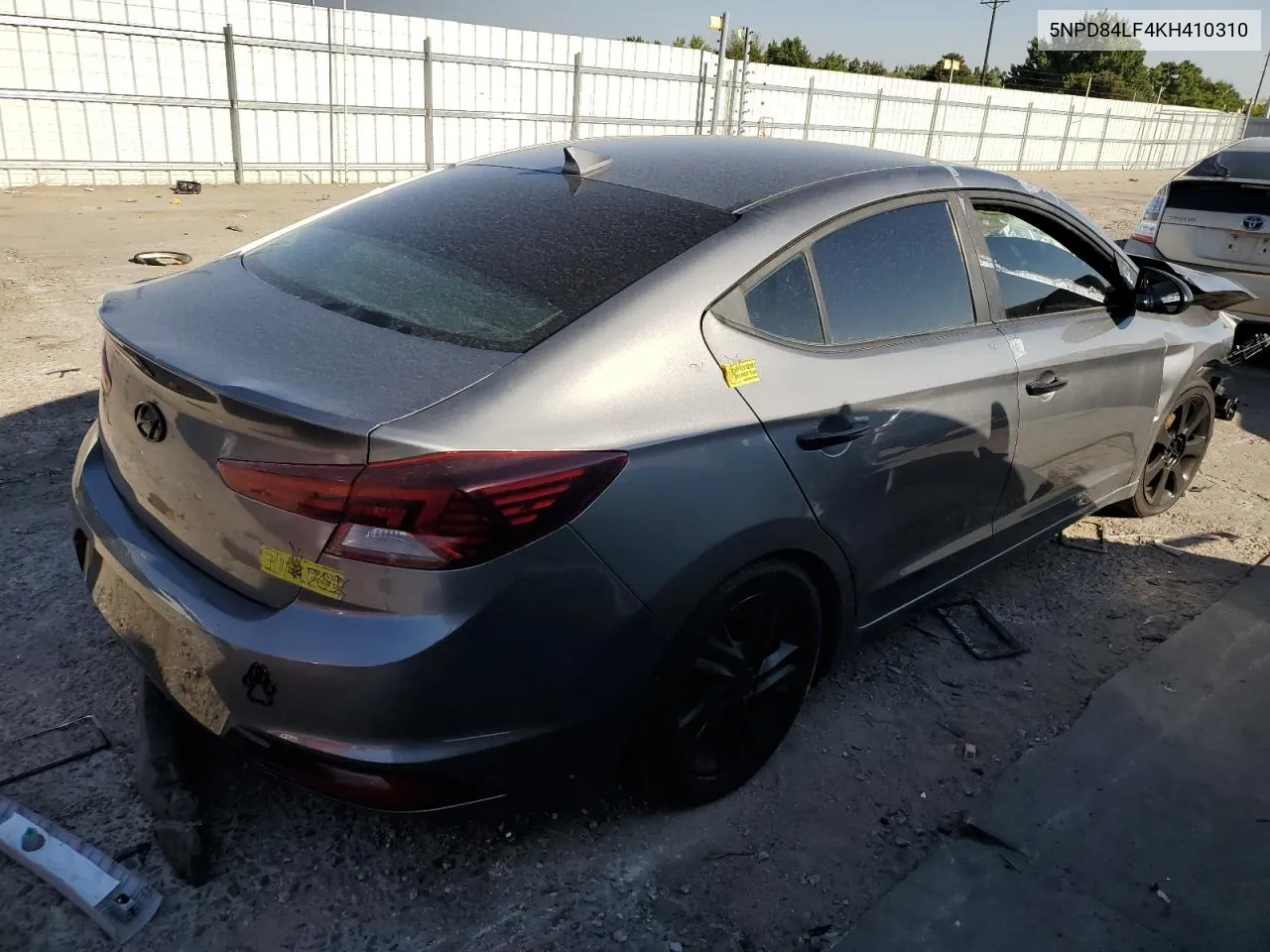 2019 Hyundai Elantra Sel VIN: 5NPD84LF4KH410310 Lot: 71257184