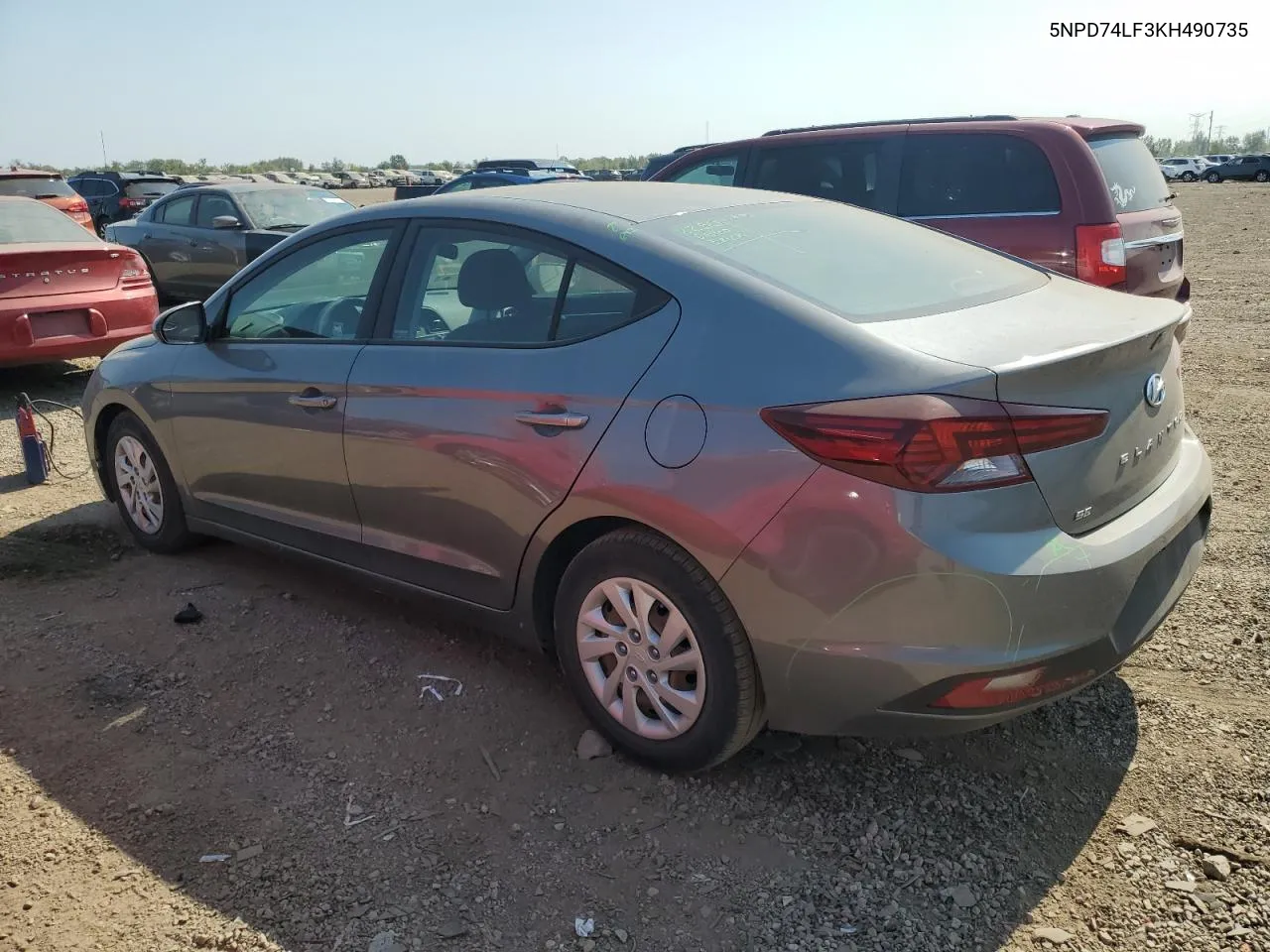 2019 Hyundai Elantra Se VIN: 5NPD74LF3KH490735 Lot: 71273974