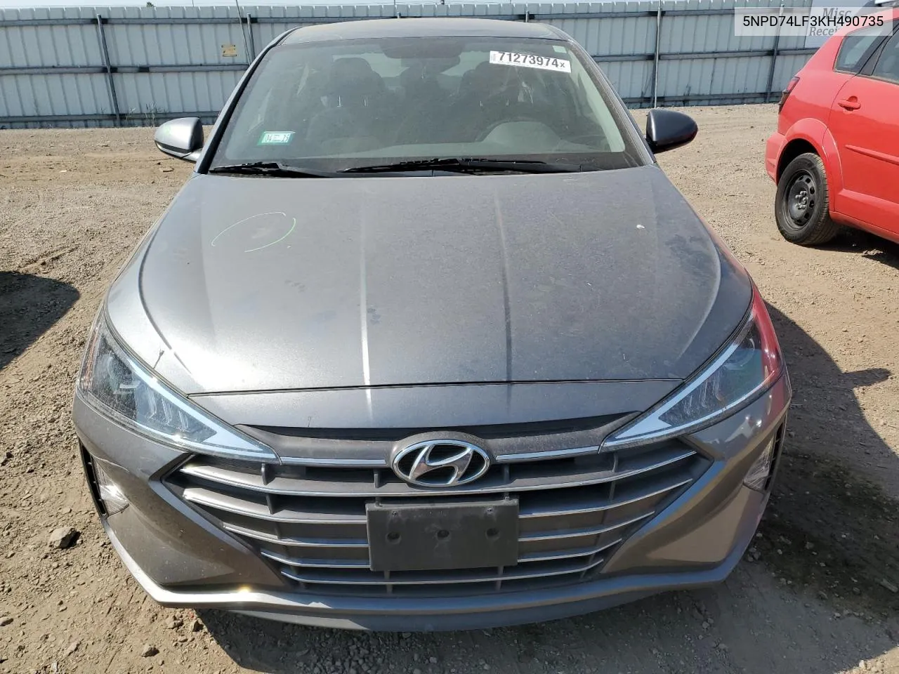 2019 Hyundai Elantra Se VIN: 5NPD74LF3KH490735 Lot: 71273974