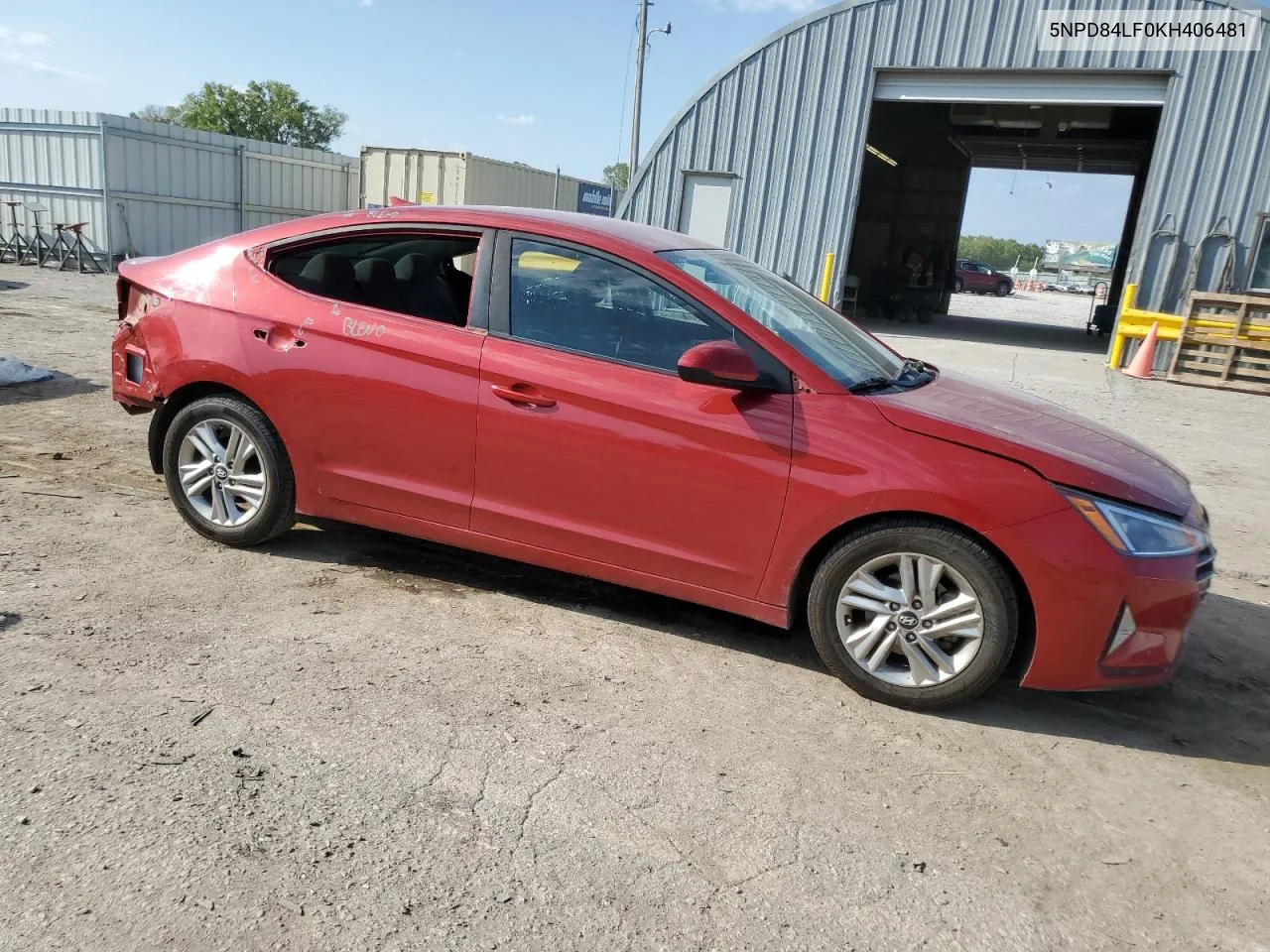 2019 Hyundai Elantra Sel VIN: 5NPD84LF0KH406481 Lot: 71397254