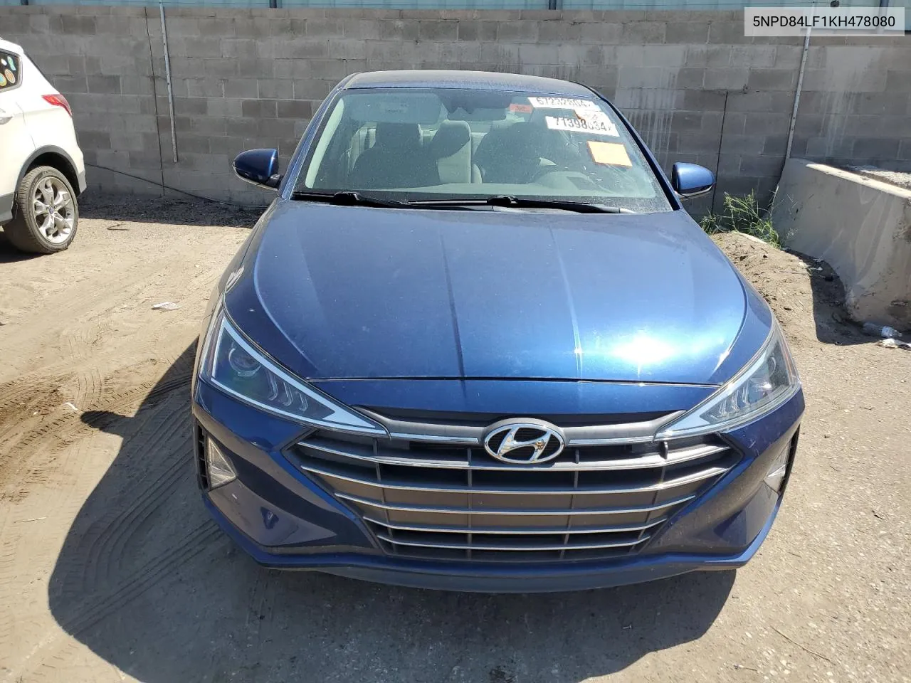 2019 Hyundai Elantra Sel VIN: 5NPD84LF1KH478080 Lot: 71398634