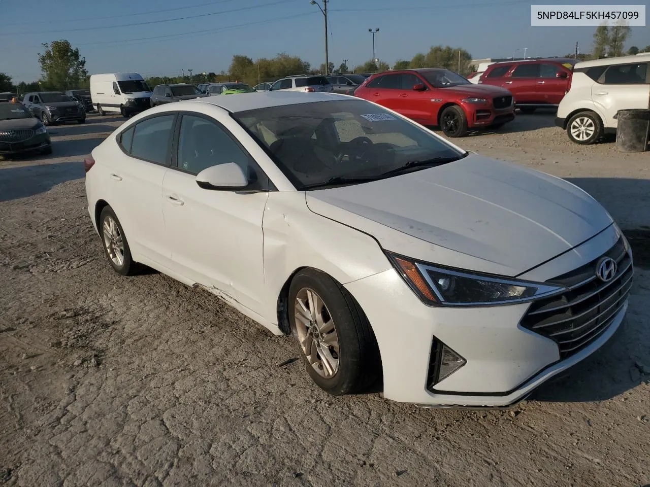 2019 Hyundai Elantra Sel VIN: 5NPD84LF5KH457099 Lot: 71409734