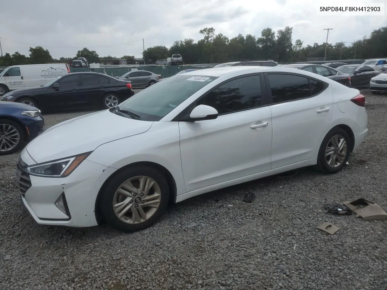 2019 Hyundai Elantra Sel VIN: 5NPD84LF8KH412903 Lot: 71453074