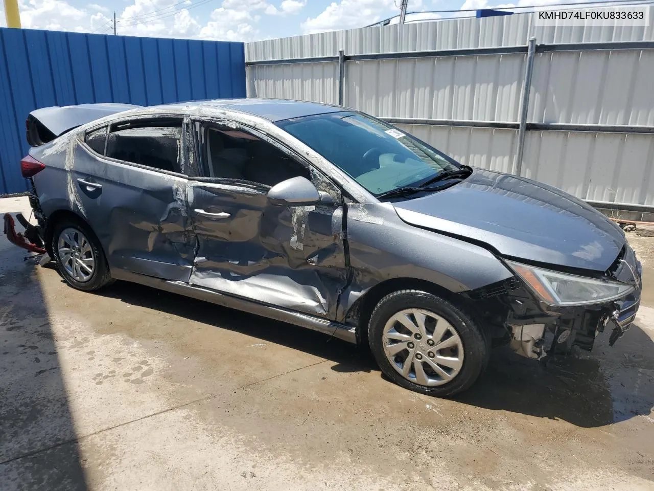 KMHD74LF0KU833633 2019 Hyundai Elantra Se