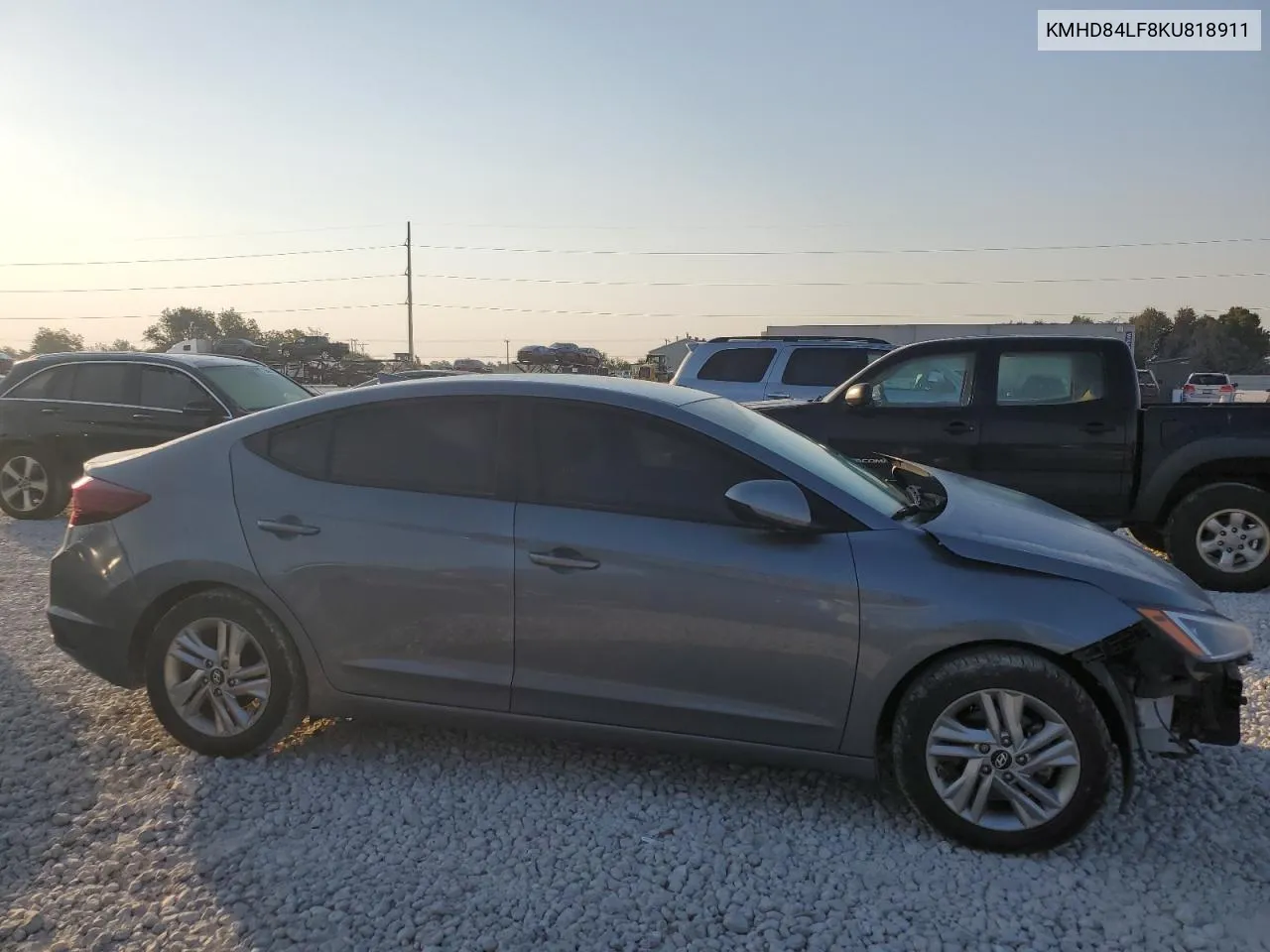 2019 Hyundai Elantra Sel VIN: KMHD84LF8KU818911 Lot: 71729314