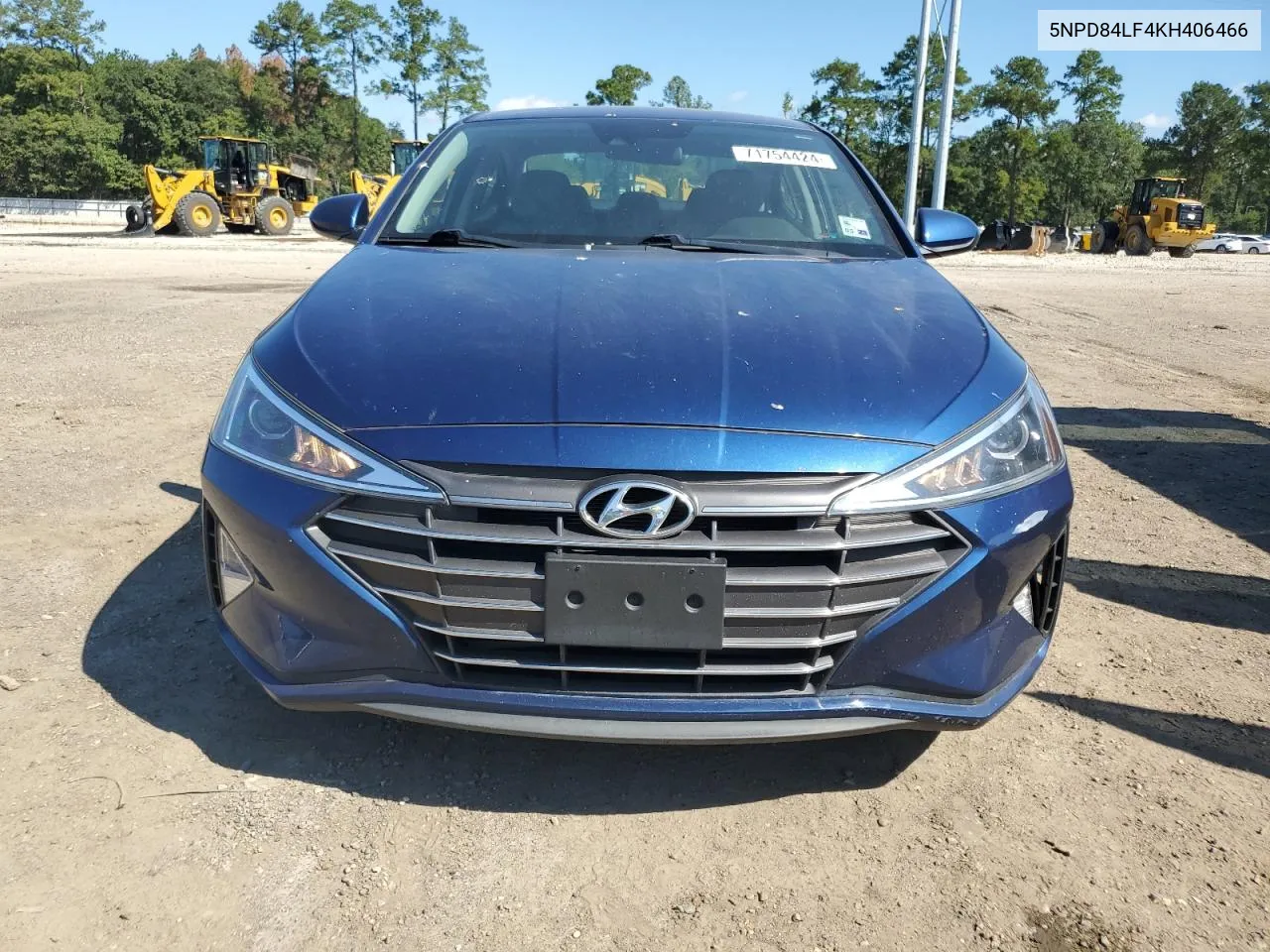 2019 Hyundai Elantra Sel VIN: 5NPD84LF4KH406466 Lot: 71754424