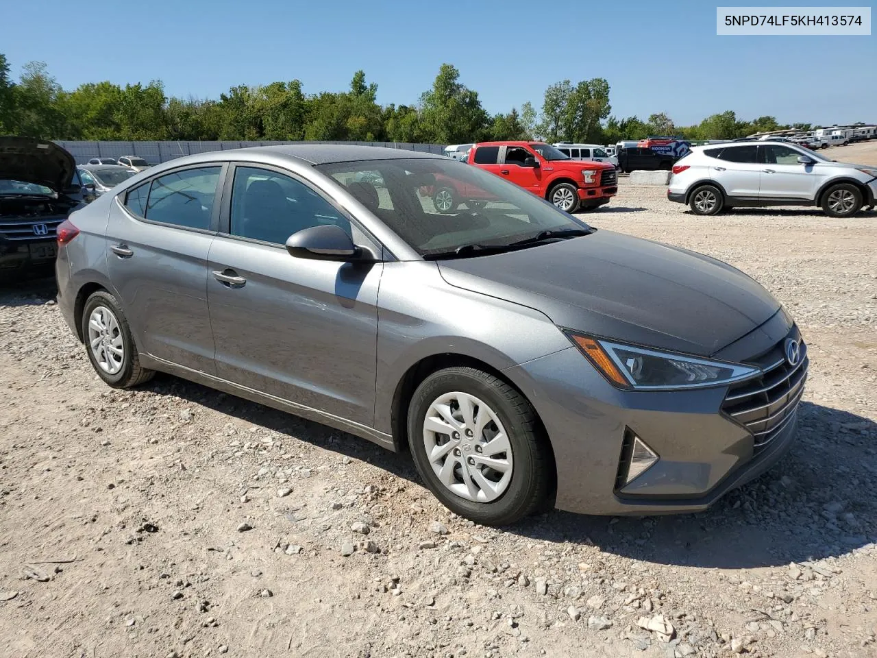 2019 Hyundai Elantra Se VIN: 5NPD74LF5KH413574 Lot: 71760574