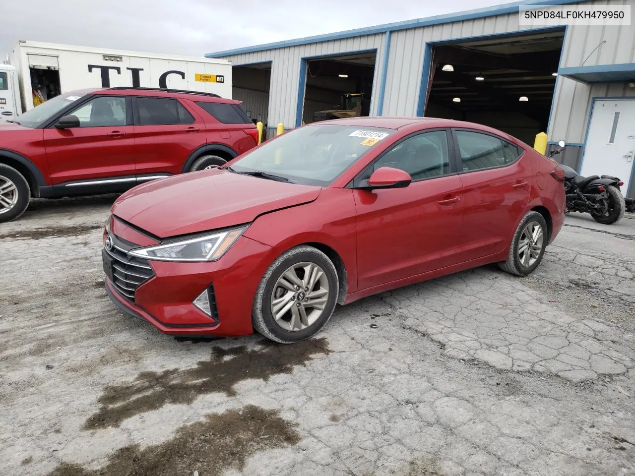 2019 Hyundai Elantra Sel VIN: 5NPD84LF0KH479950 Lot: 71801214