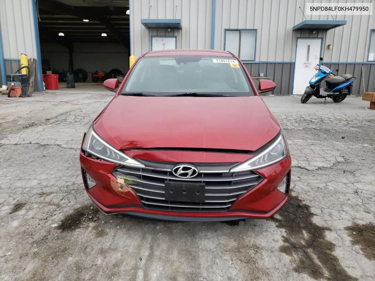 2019 Hyundai Elantra Sel VIN: 5NPD84LF0KH479950 Lot: 71801214