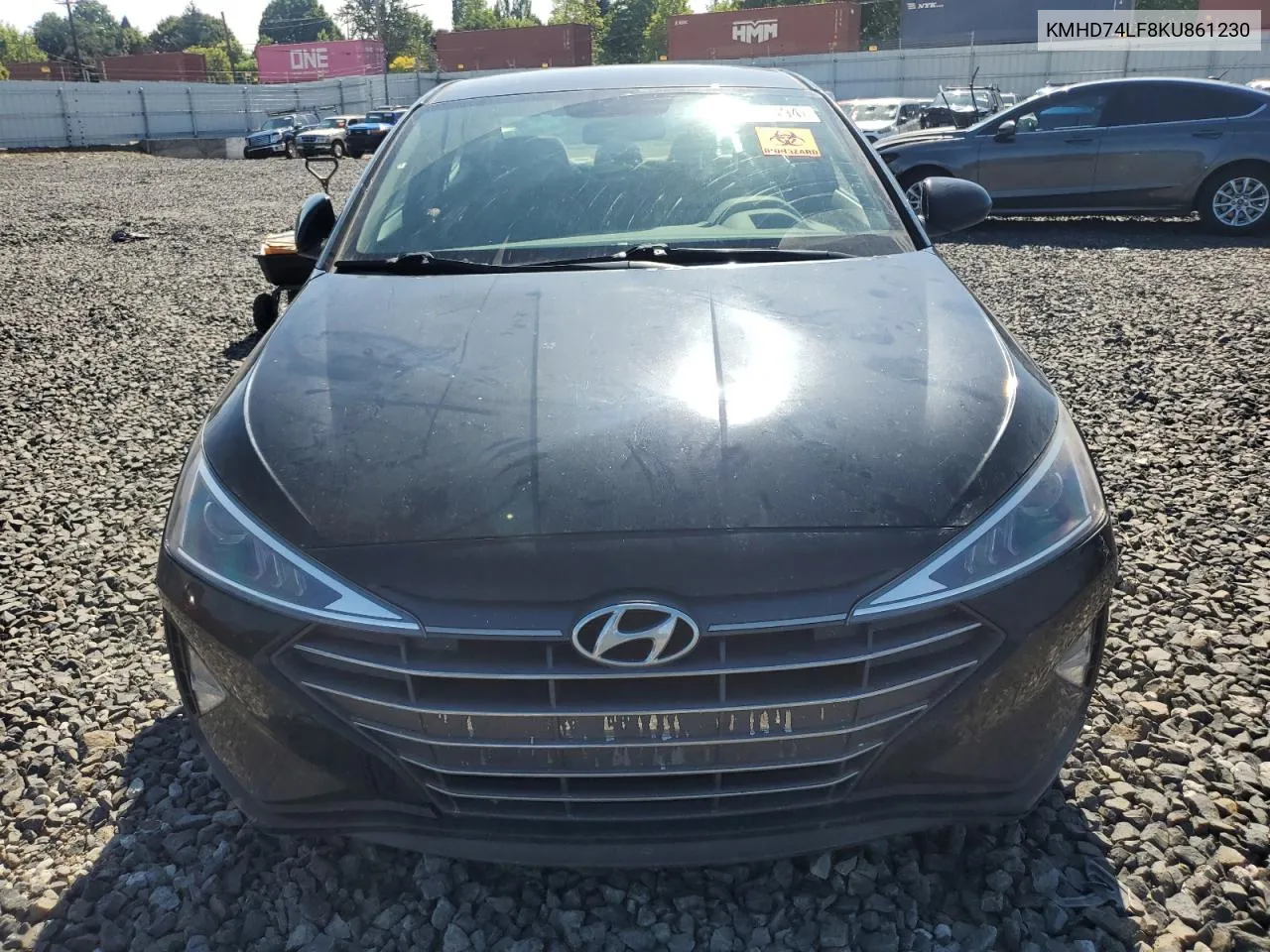 KMHD74LF8KU861230 2019 Hyundai Elantra Se