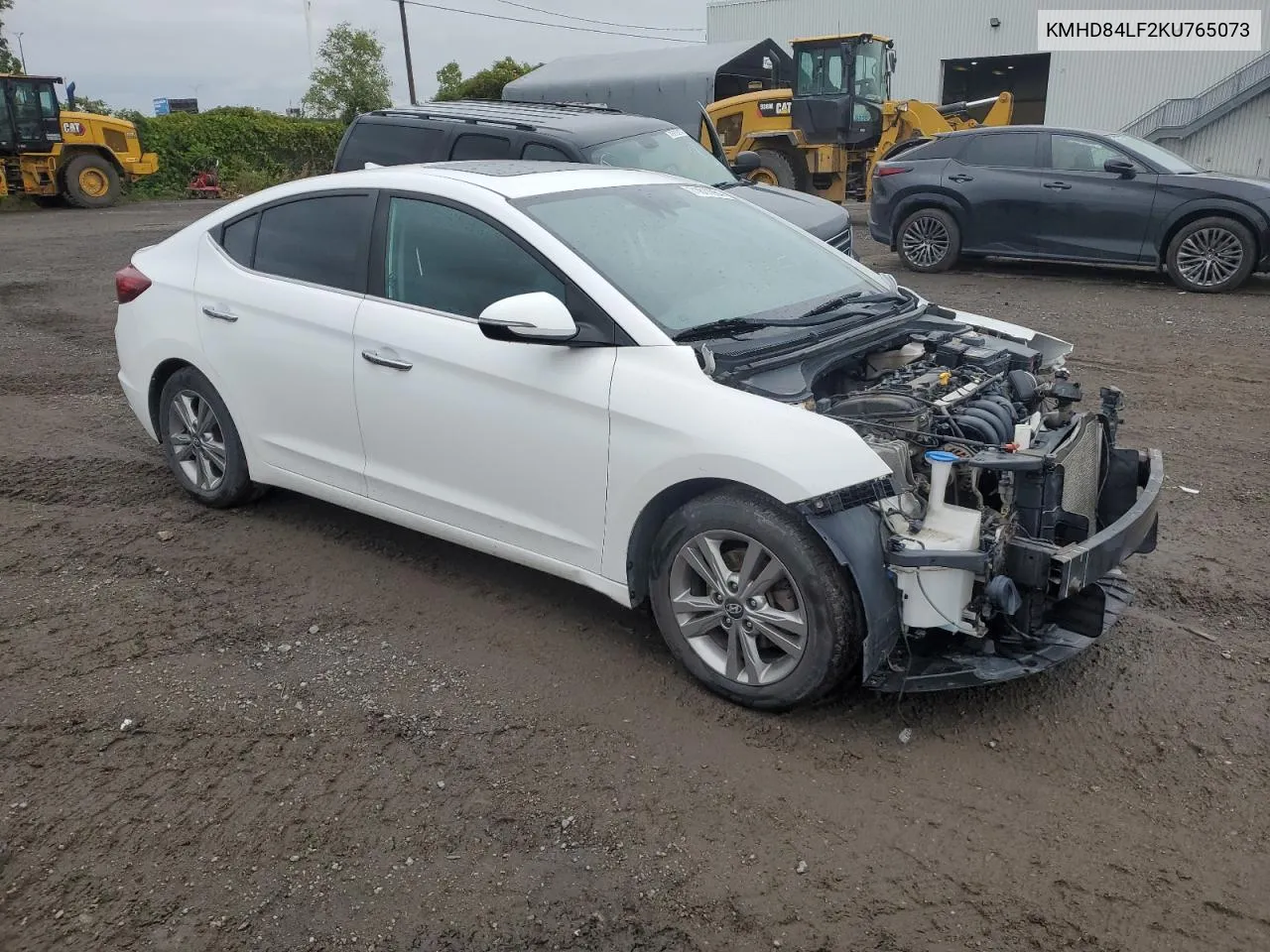 2019 Hyundai Elantra Sel VIN: KMHD84LF2KU765073 Lot: 71811984