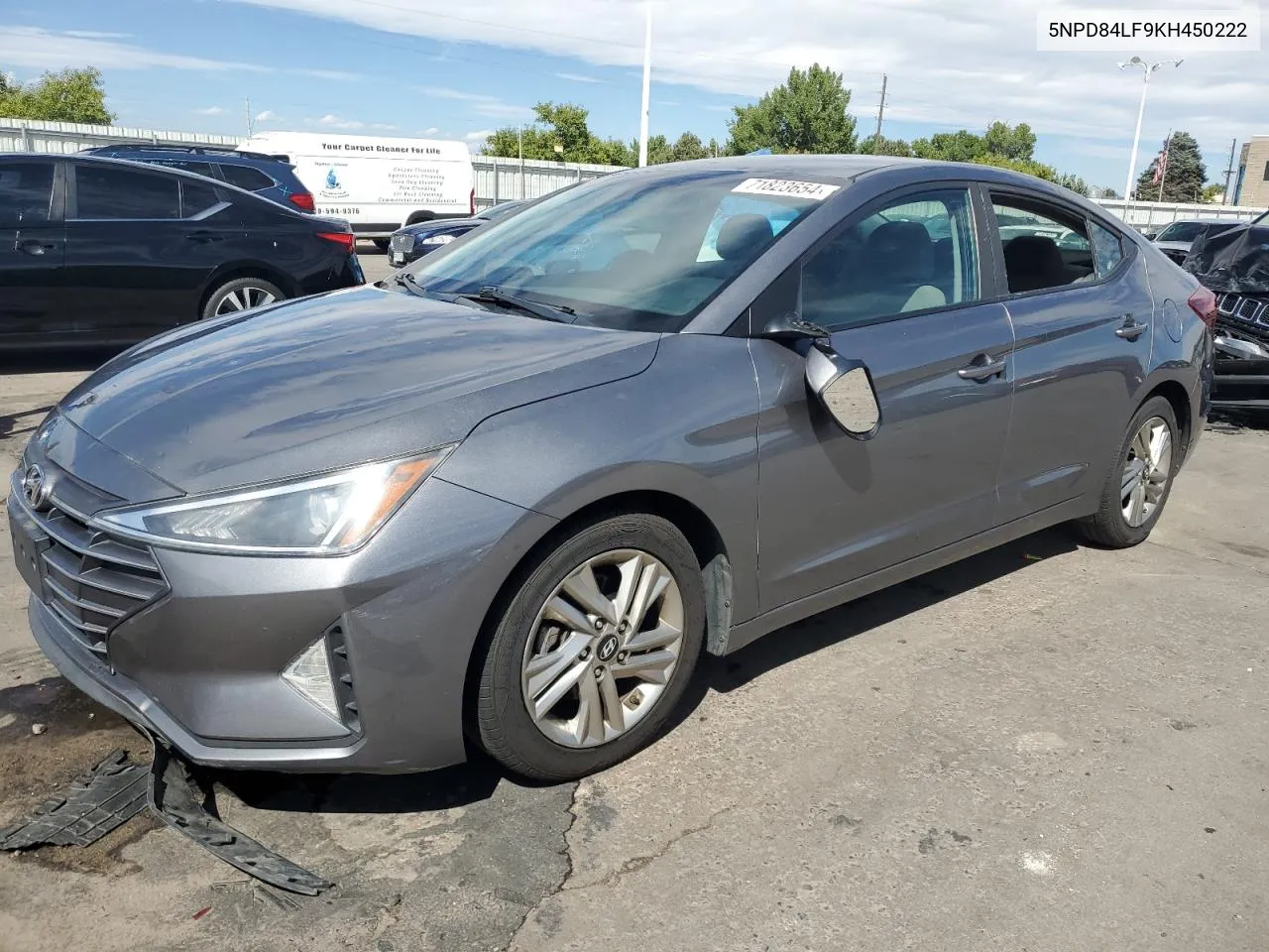 2019 Hyundai Elantra Sel VIN: 5NPD84LF9KH450222 Lot: 71823654