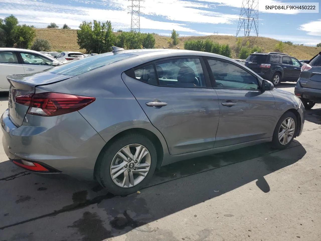 2019 Hyundai Elantra Sel VIN: 5NPD84LF9KH450222 Lot: 71823654