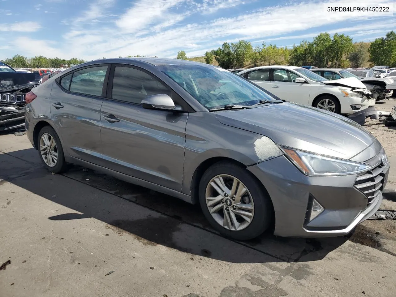 2019 Hyundai Elantra Sel VIN: 5NPD84LF9KH450222 Lot: 71823654