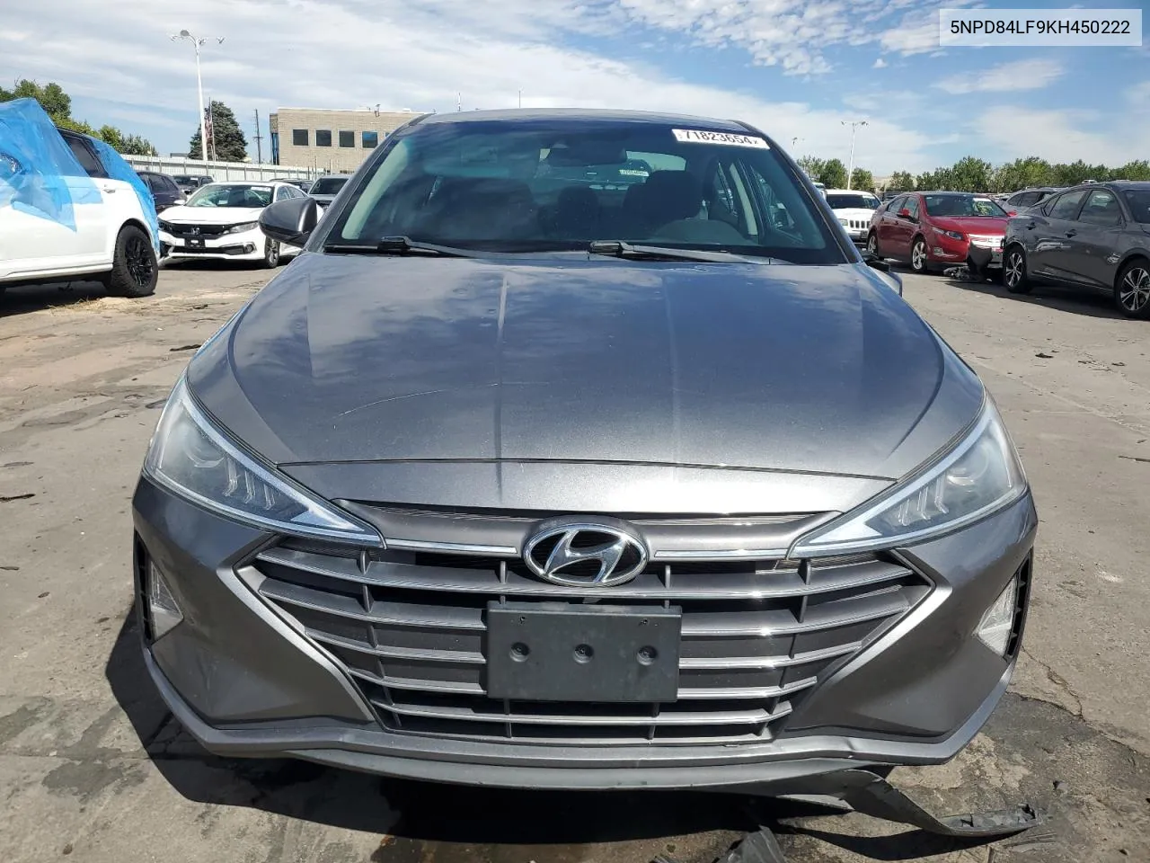 2019 Hyundai Elantra Sel VIN: 5NPD84LF9KH450222 Lot: 71823654