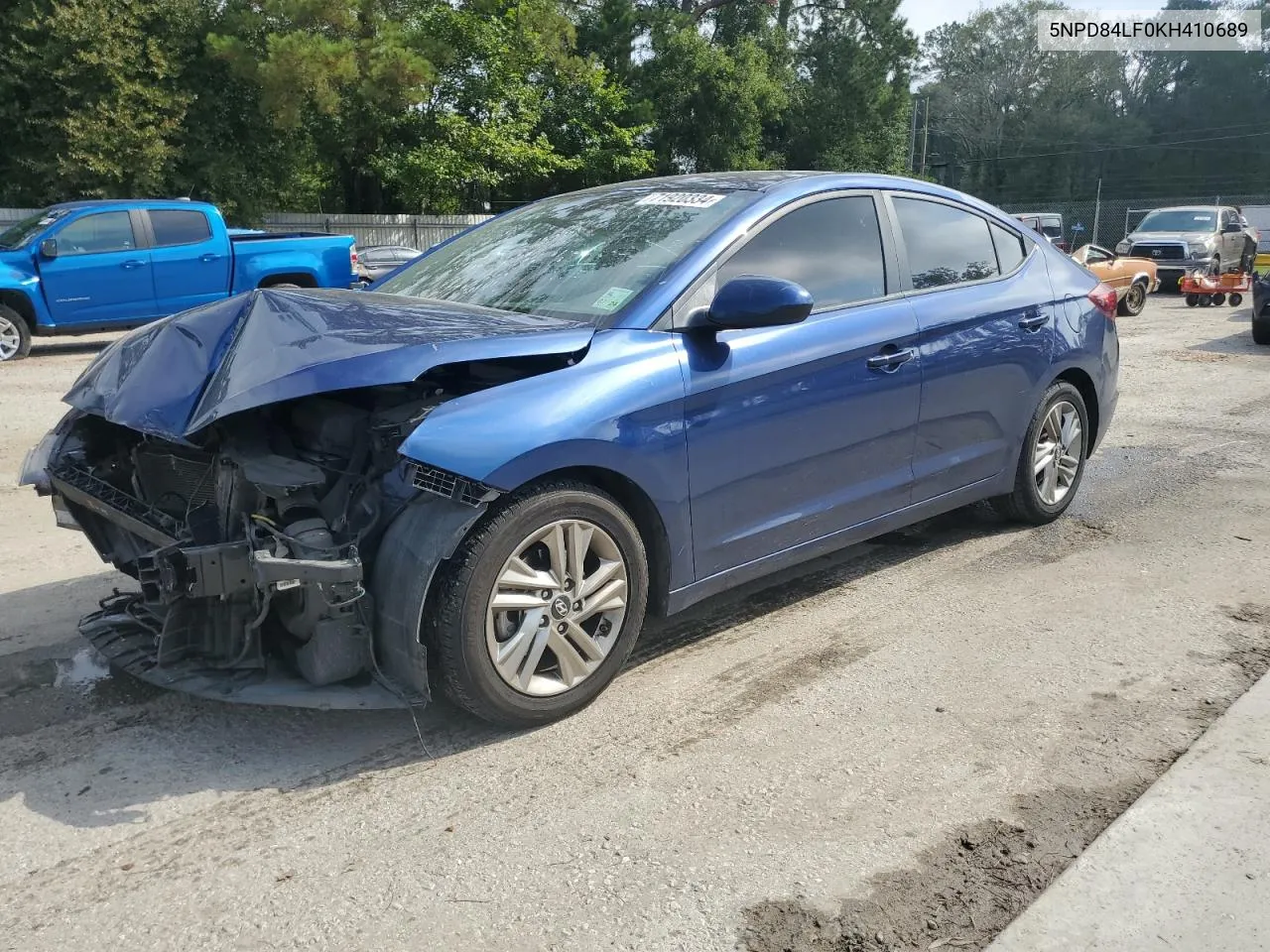 2019 Hyundai Elantra Sel VIN: 5NPD84LF0KH410689 Lot: 71920334