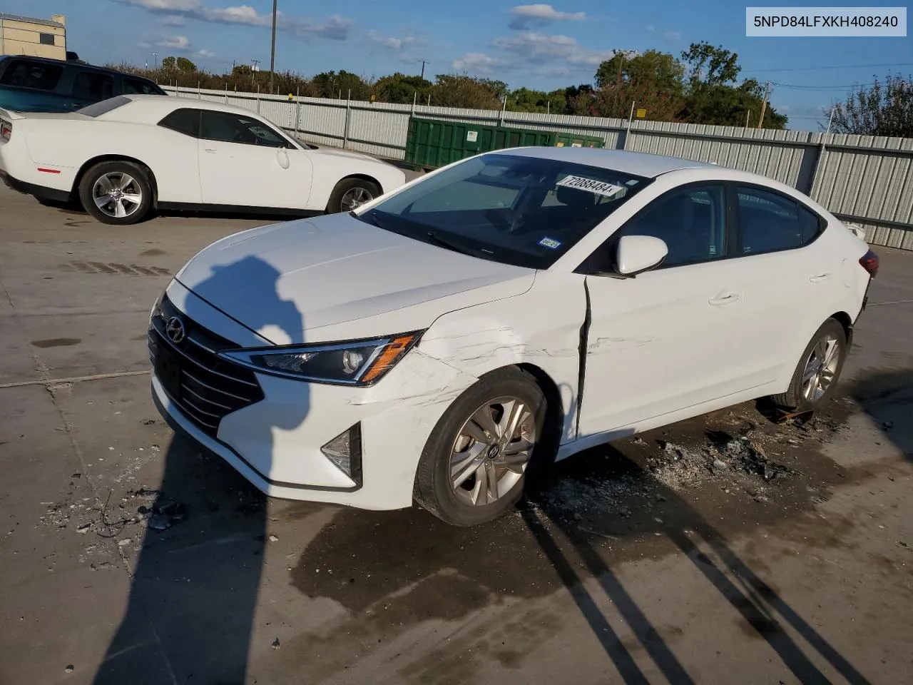 5NPD84LFXKH408240 2019 Hyundai Elantra Sel