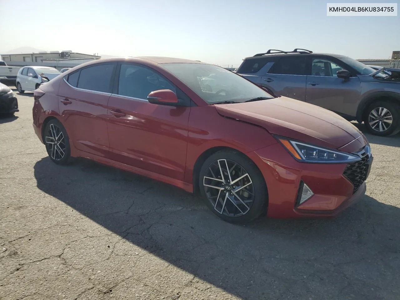 KMHD04LB6KU834755 2019 Hyundai Elantra Sport