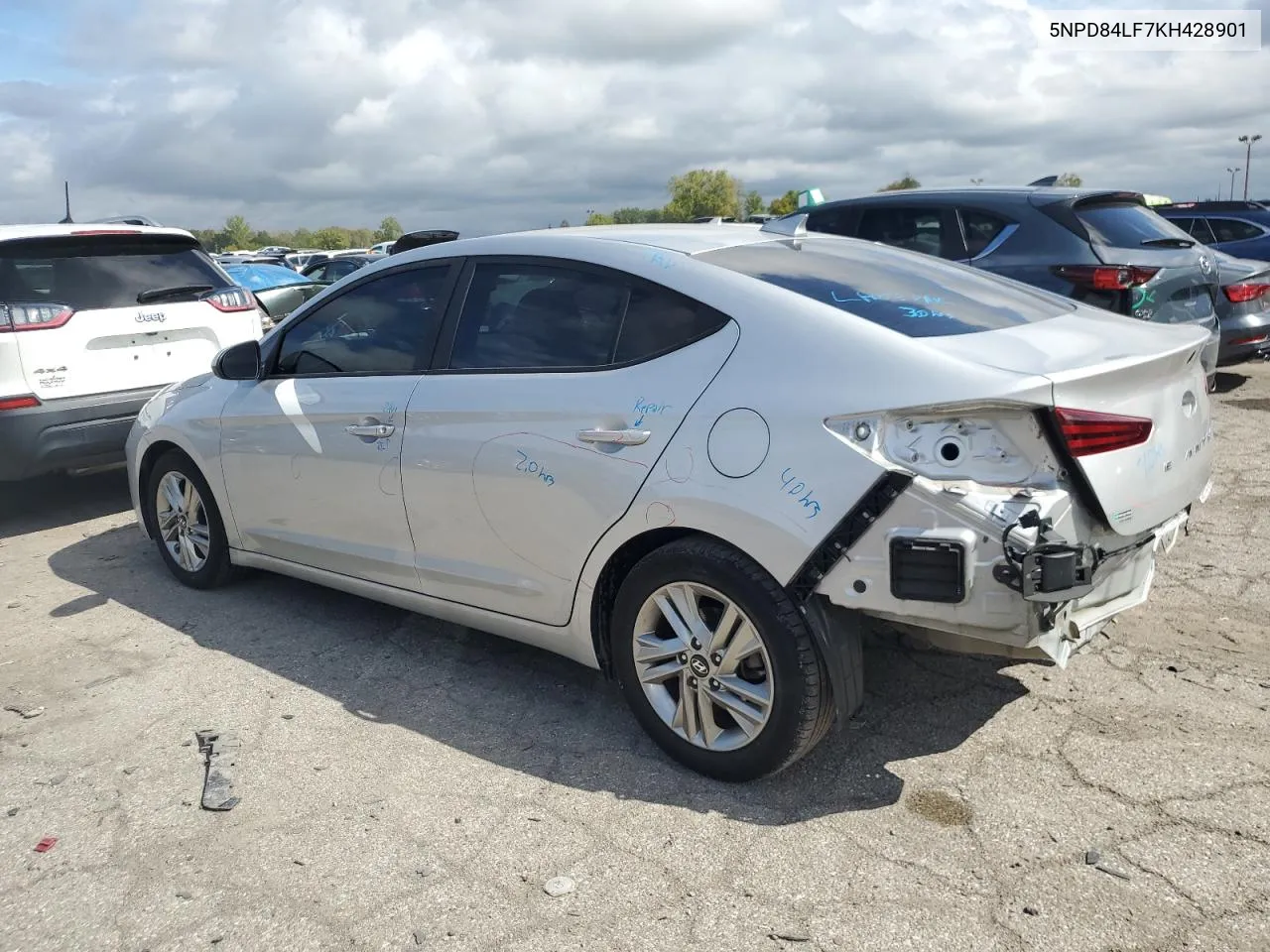 2019 Hyundai Elantra Sel VIN: 5NPD84LF7KH428901 Lot: 72189724