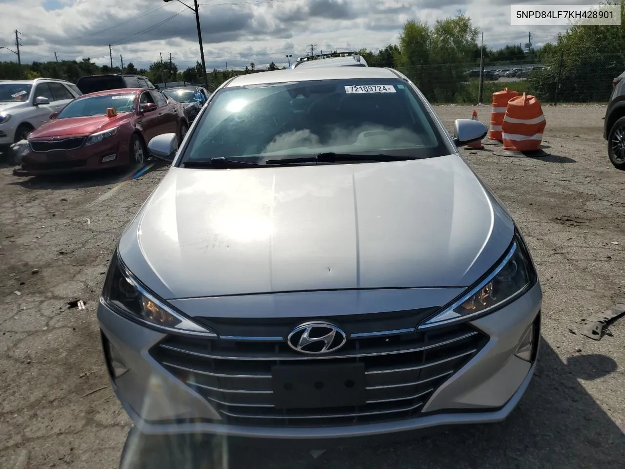 5NPD84LF7KH428901 2019 Hyundai Elantra Sel