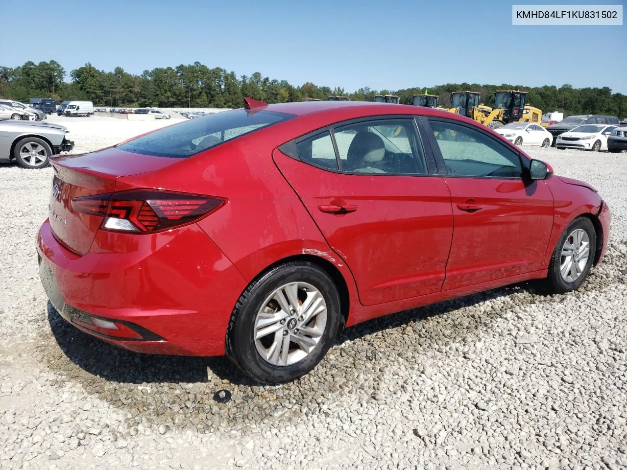 2019 Hyundai Elantra Sel VIN: KMHD84LF1KU831502 Lot: 72189864