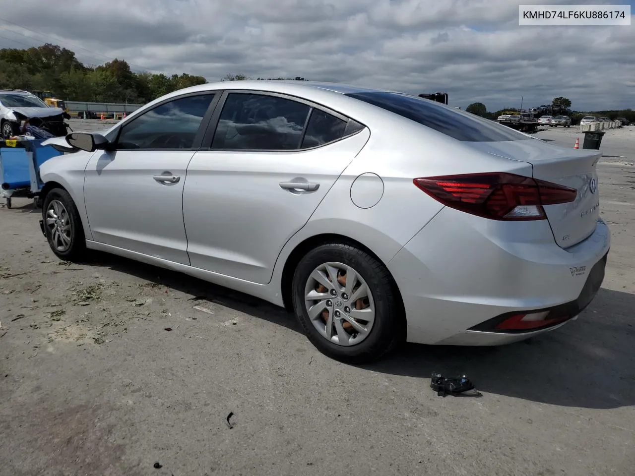 2019 Hyundai Elantra Se VIN: KMHD74LF6KU886174 Lot: 72196134