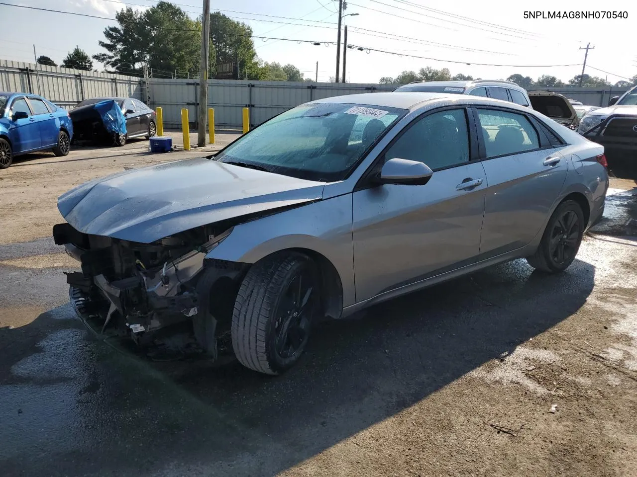 2019 Hyundai Elantra Sel VIN: 5NPLM4AG8NH070540 Lot: 72199944