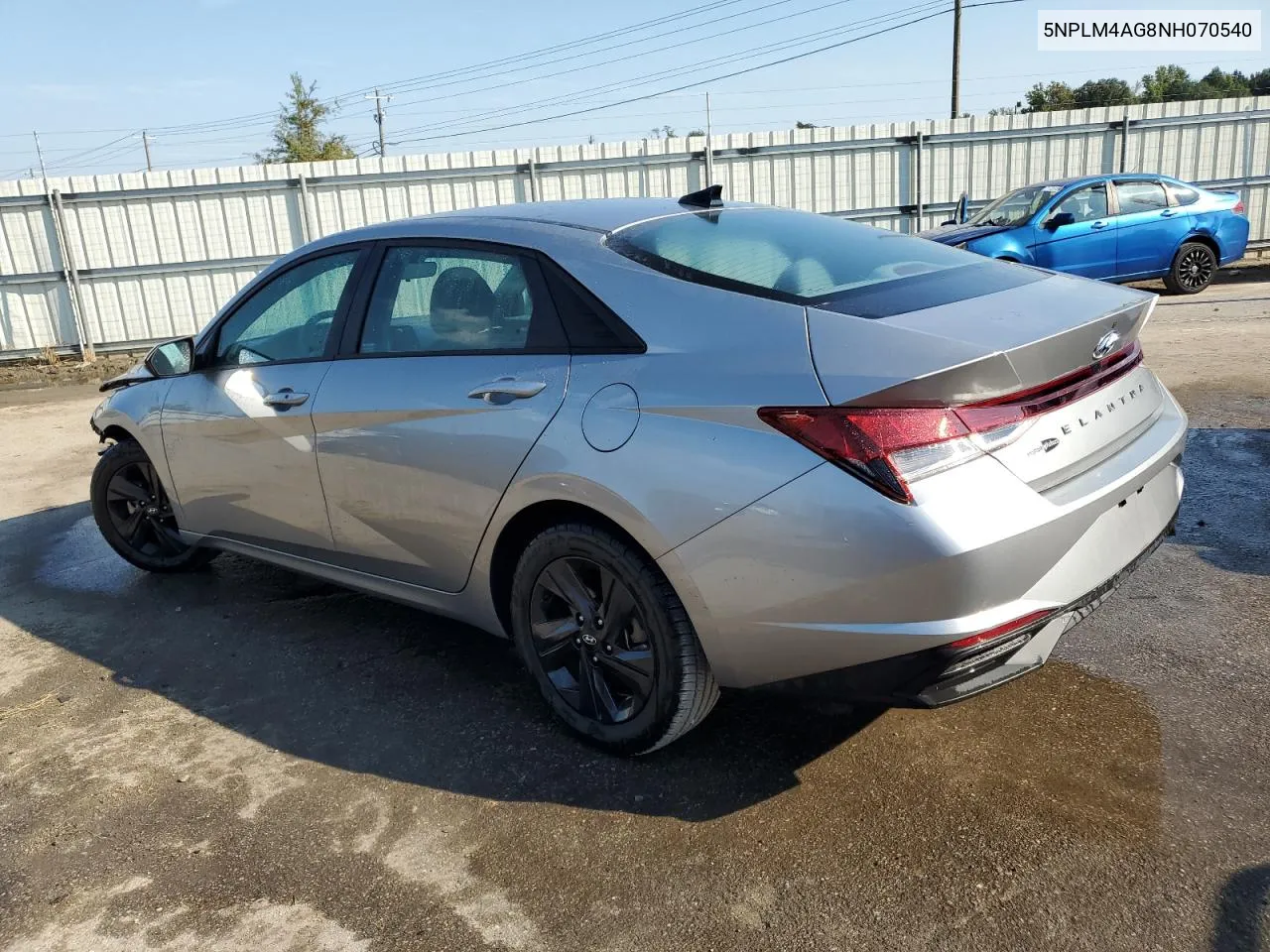 2019 Hyundai Elantra Sel VIN: 5NPLM4AG8NH070540 Lot: 72199944