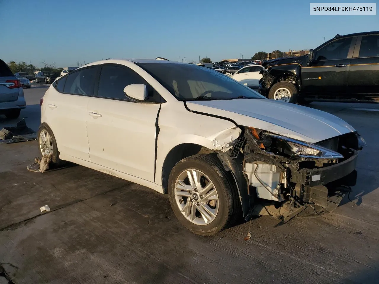 2019 Hyundai Elantra Sel VIN: 5NPD84LF9KH475119 Lot: 72271804